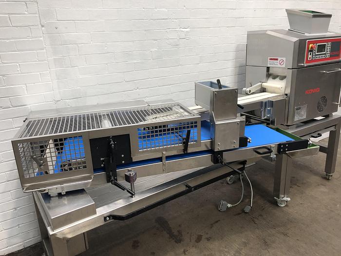 Used Konig Mini Rex 4000, 2 pocket roll plant with forming station, refurbished with new belts