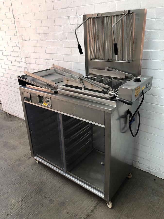 Used DCA 500 Half Tray Float Fryer - 18" x 15" Trays With Under Prover