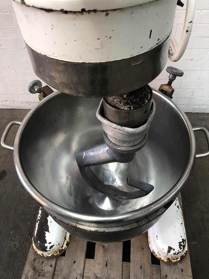 Used John Hunt 80Ltr Planetary Mixer with Stainless Steel Bowl and Dough Hook