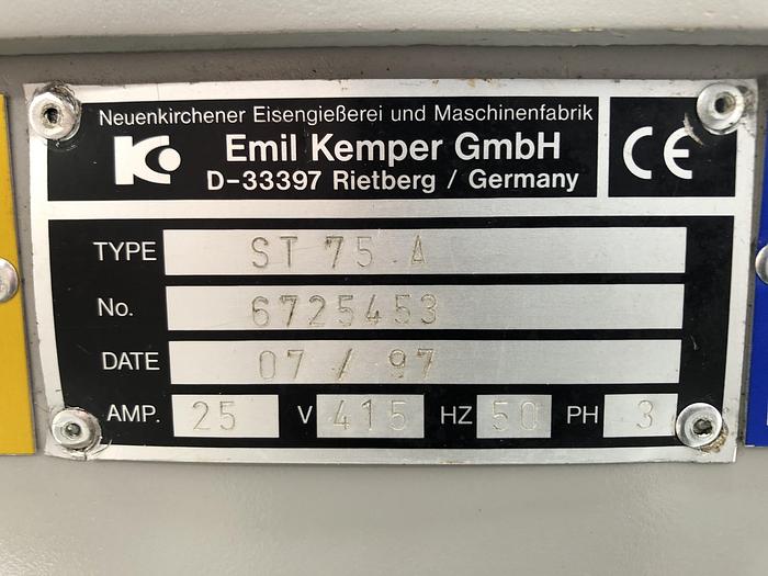 Used Kemper ST 75 A Removable Bowl Spiral Mixer