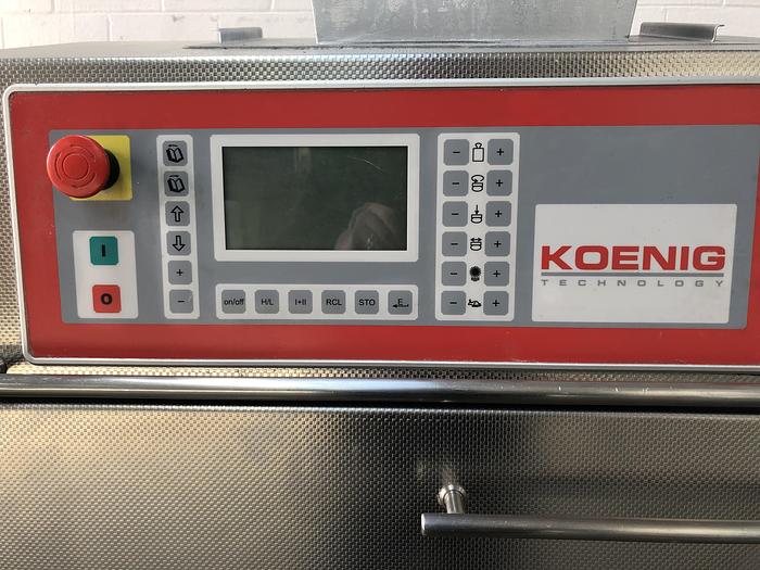 Used Konig Mini Rex 4000, 2 pocket roll plant with forming station, fully refurbished with new belts