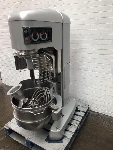 Used Hobart HL800 Guarded Planetary Mixer, Stainless Bowl and 3 Tools