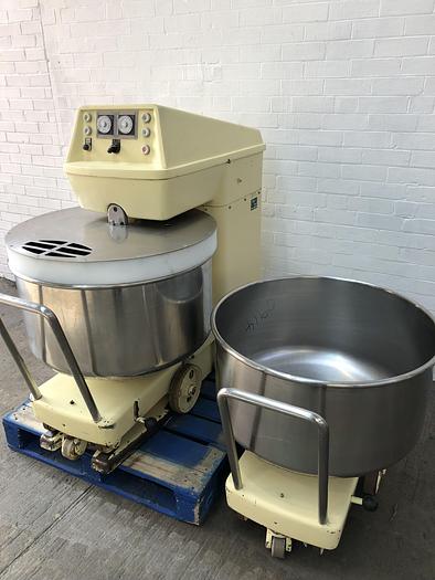 Used Kemper ST75A, 120kg (dough capacity) Spiral Mixer, 2 speed, 2 timers, supplied with 2 bowls