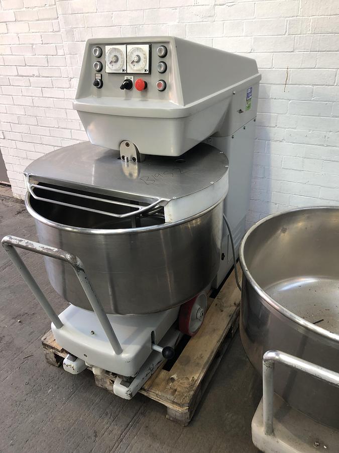 Used Kemper ST75A, 120kg (dough capacity) Spiral Mixer, 2 speed, 2 timers, supplied with 2 bowls