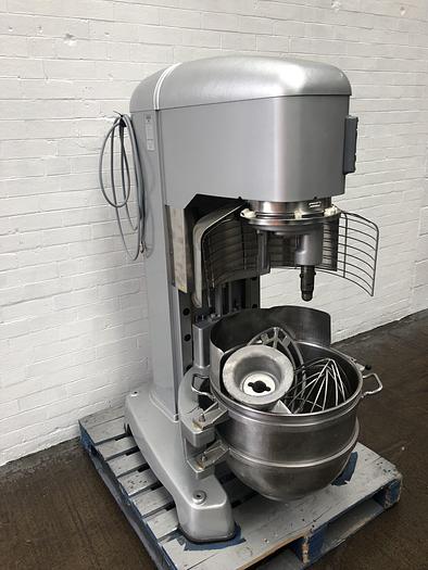 Used Hobart HL800 Guarded Planetary Mixer, Stainless Bowl and 3 Tools