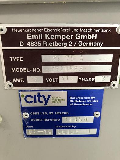 Used Kemper ST75A, 120kg (dough capacity) Spiral Mixer, 2 speed, 2 timers, supplied with 2 bowls