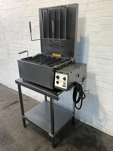 Used Mono Doughnut Float Fryer with manual turnover device,