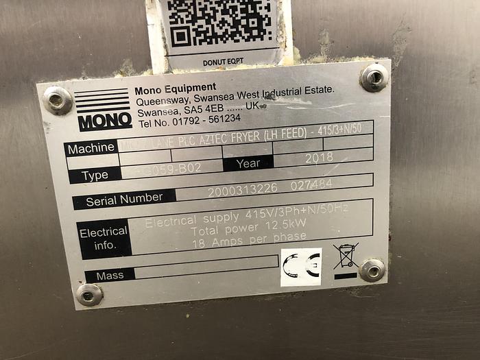 Used Mono Aztec Doughnut fryer