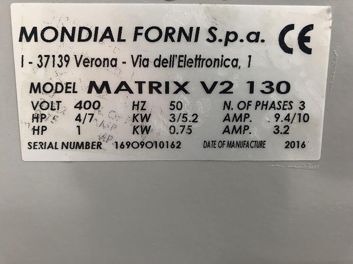 Used Mondial Forni Matrix V2 130 Spiral Mixer