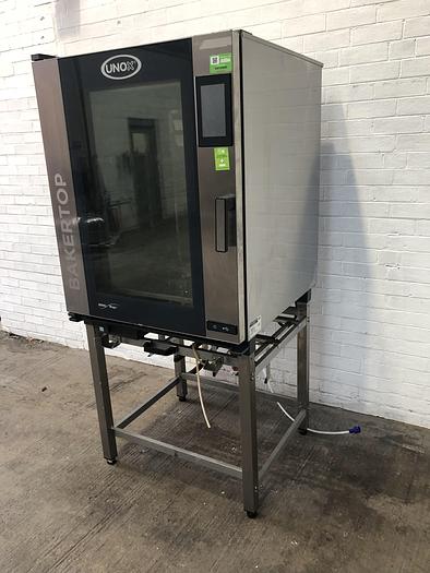Used UNOX BakerTop 10 Tray (400mm x 600mm) combi /bake off Oven on stand