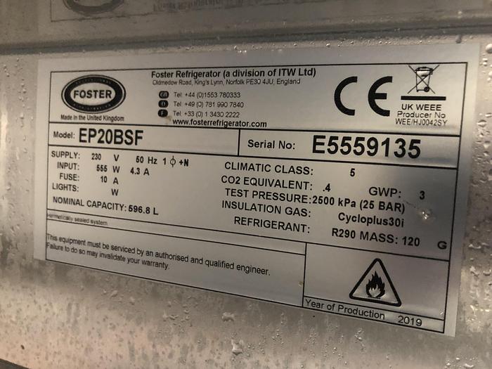 Used 2019 Foster EP20BSF