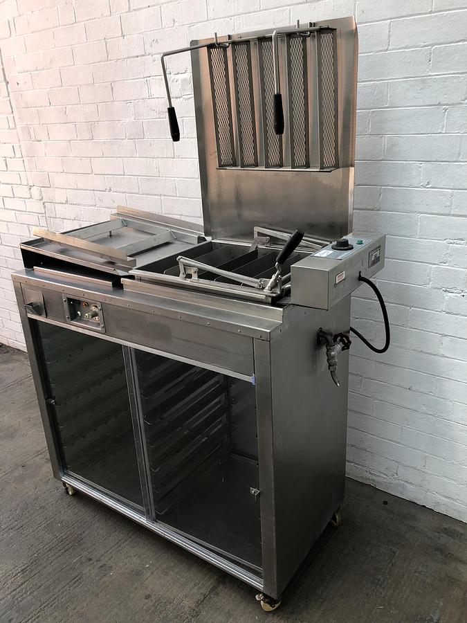 Used DCA 500 Half Tray Float Fryer - 18" x 15" Trays With Under Prover