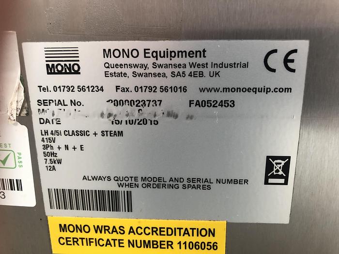 Used Mono Double 40cm x 60cm 5 Tray Bake Off Ovens