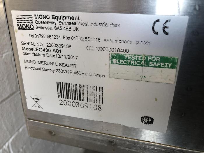 Refurbished Mono FG 480-A01 L Sealer 400mm x 400mm seal area