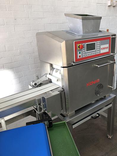 Used Konig Mini Rex 4000, 2 pocket roll plant with forming station, fully refurbished with new belts
