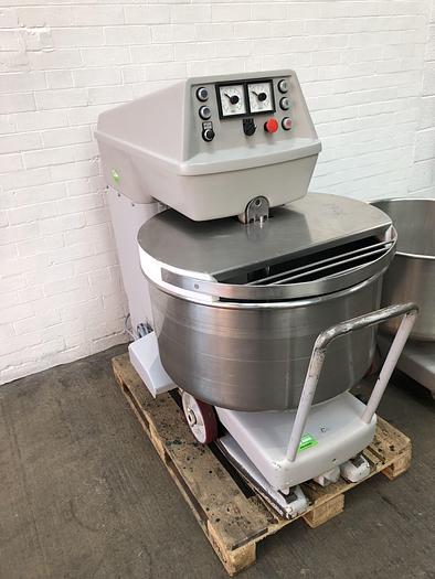 Used Kemper ST75A, 120kg (dough capacity) Spiral Mixer, 2 speed, 2 timers, supplied with 2 bowls
