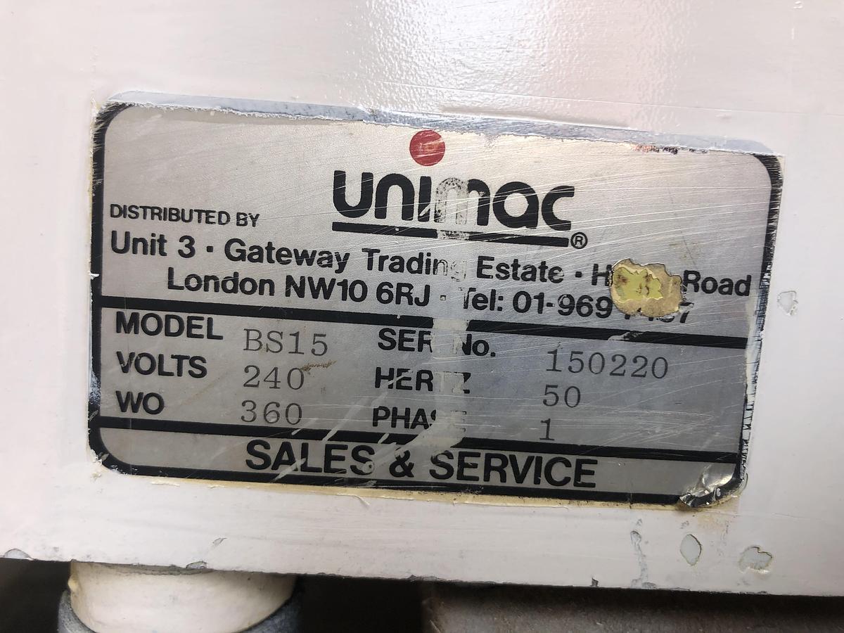 Used Unimac BS15 12mm Bread Slicer