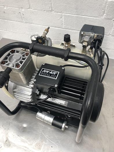 Used Jun Air Model 600 Oil Less Air Compressor
