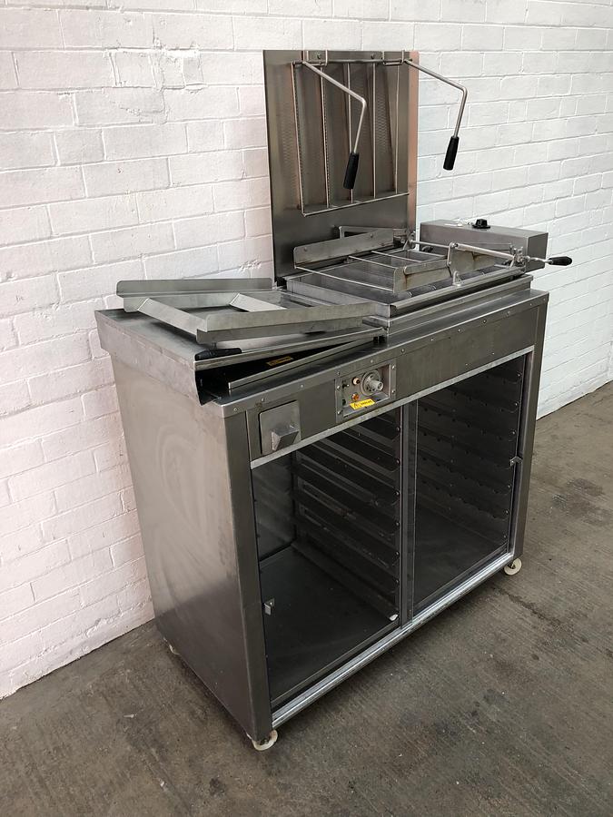 Used DCA 500 Half Tray Float Fryer - 18" x 15" Trays With Under Prover