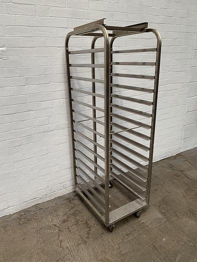 Used 18" x 30" 8 Runner Stainless Steel Mono Oven Bread/ Bakery Rack