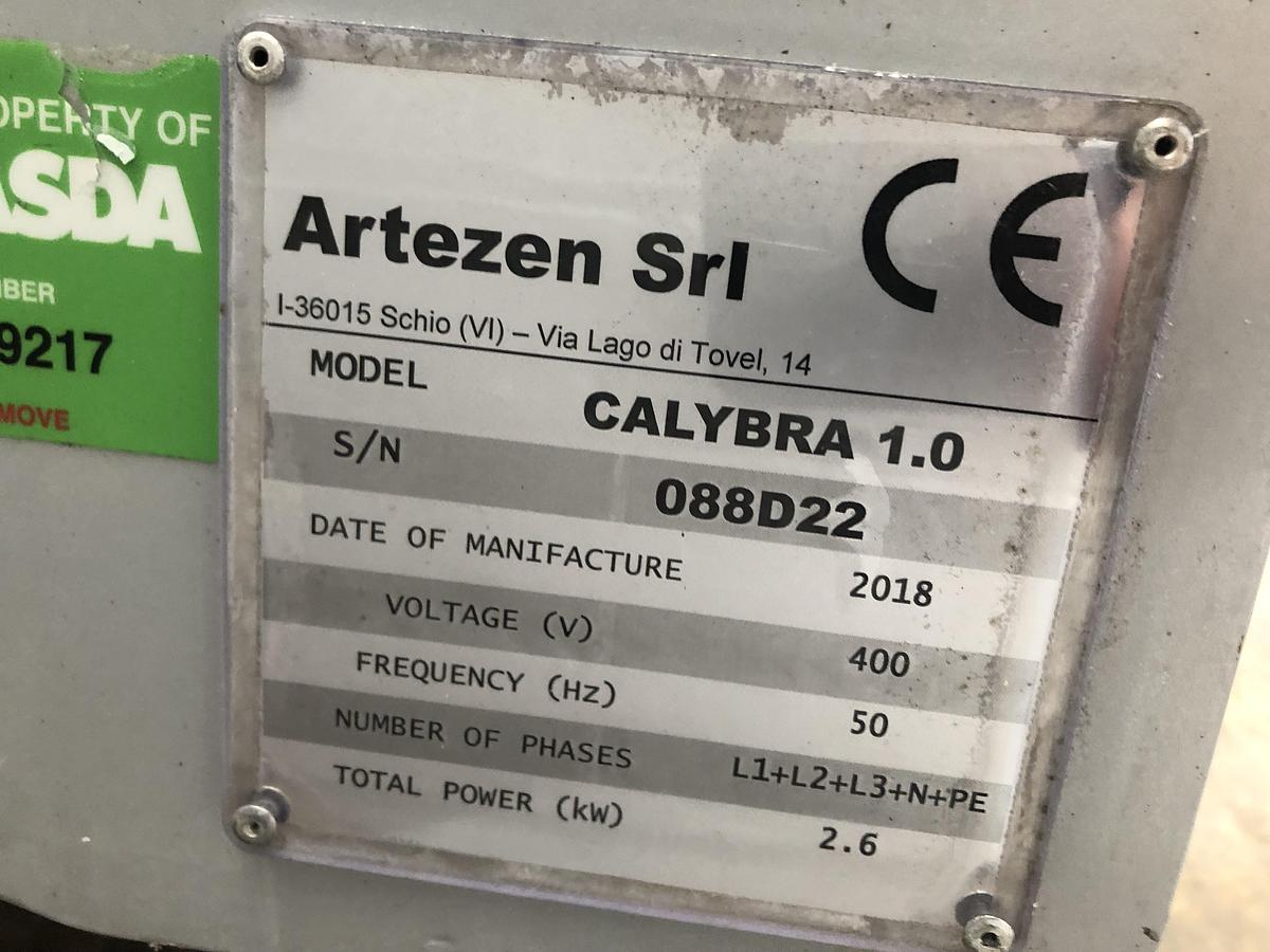 Used Artezen Calybra 1.0 Volumetric Dough Divider, 260-1050g