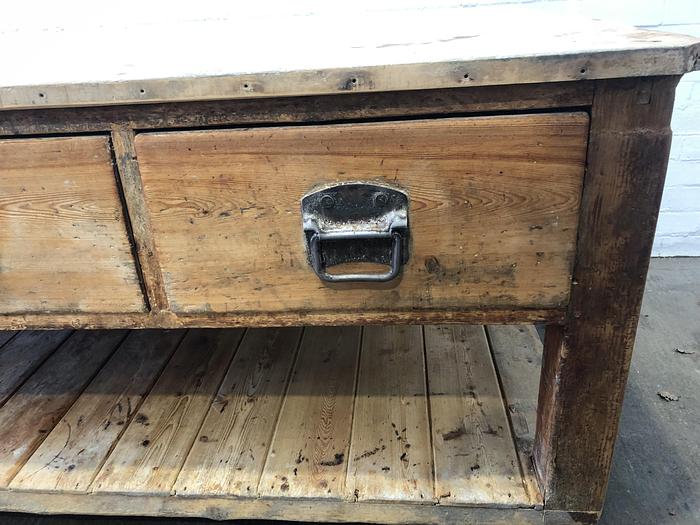 Used Wooden Bakers Table