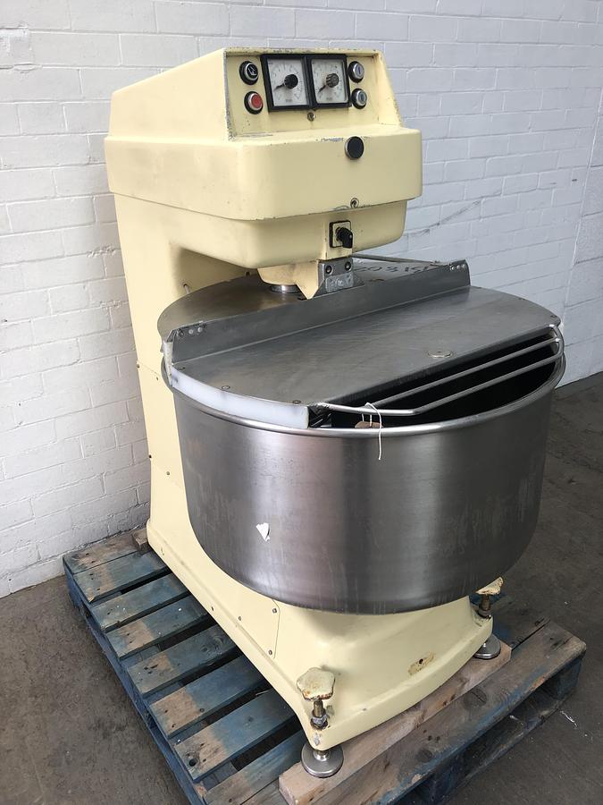 Used Kemper SP75, 120kg (dough capacity) Spiral Mixer, 2 speed, 2 timers