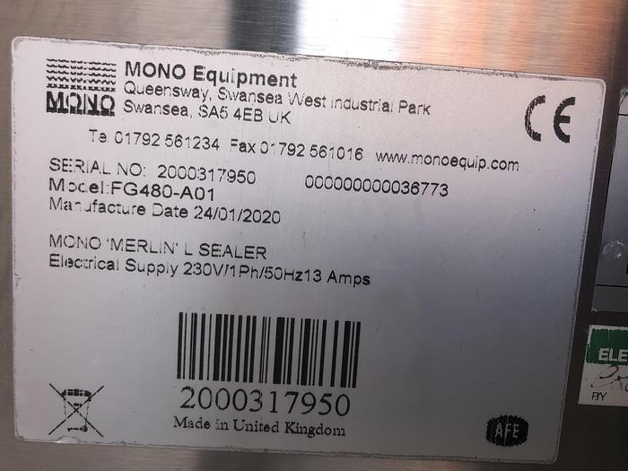 Used Mono FG 480-A01 L Sealer 400mm x 400mm seal area