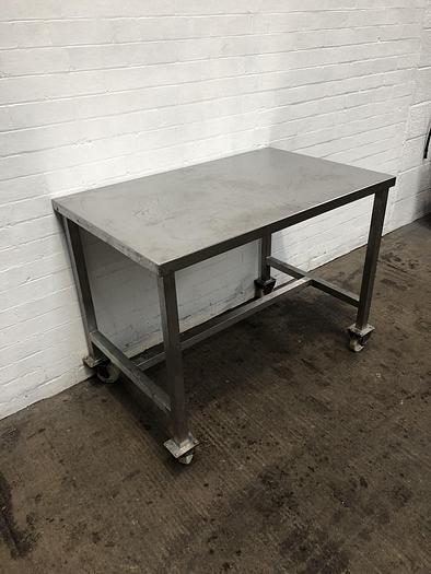 Used Stainless Steel Table 115cm x 73cm