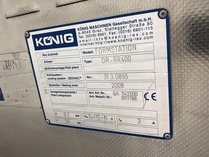 Used Koenig Stand Alone Pinner/ Forming Station