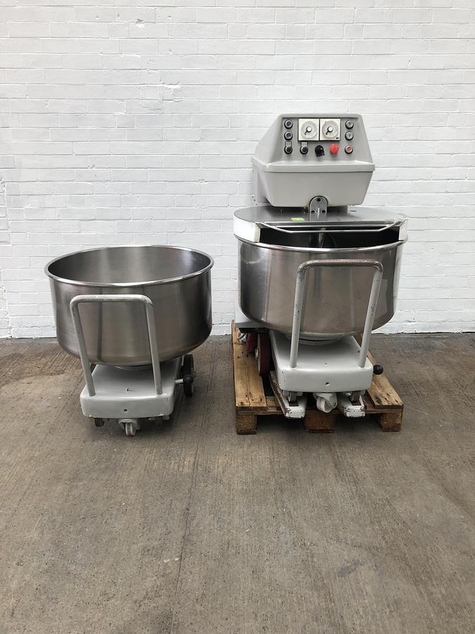 Used Kemper ST75A, 120kg (dough capacity) Spiral Mixer, 2 speed, 2 timers, supplied with 2 bowls