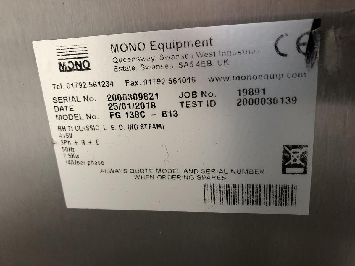 Used Mono Double 40cm x 60cm 7 Tray Bake Off Ovens