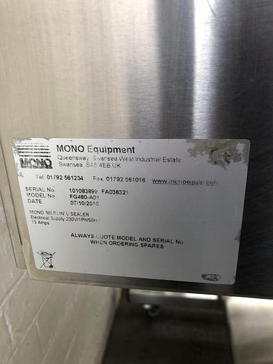Used Mono FG 480-A01 L Sealer 400mm x 400mm seal area