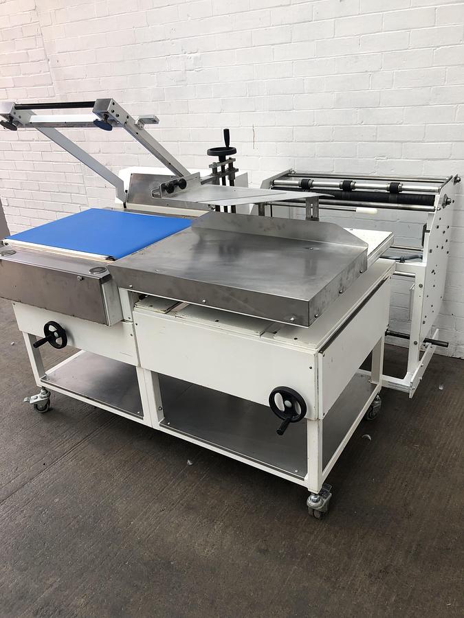 Used BlueBird Swallow semi automatic L Sealer 600 by 600 Seal area