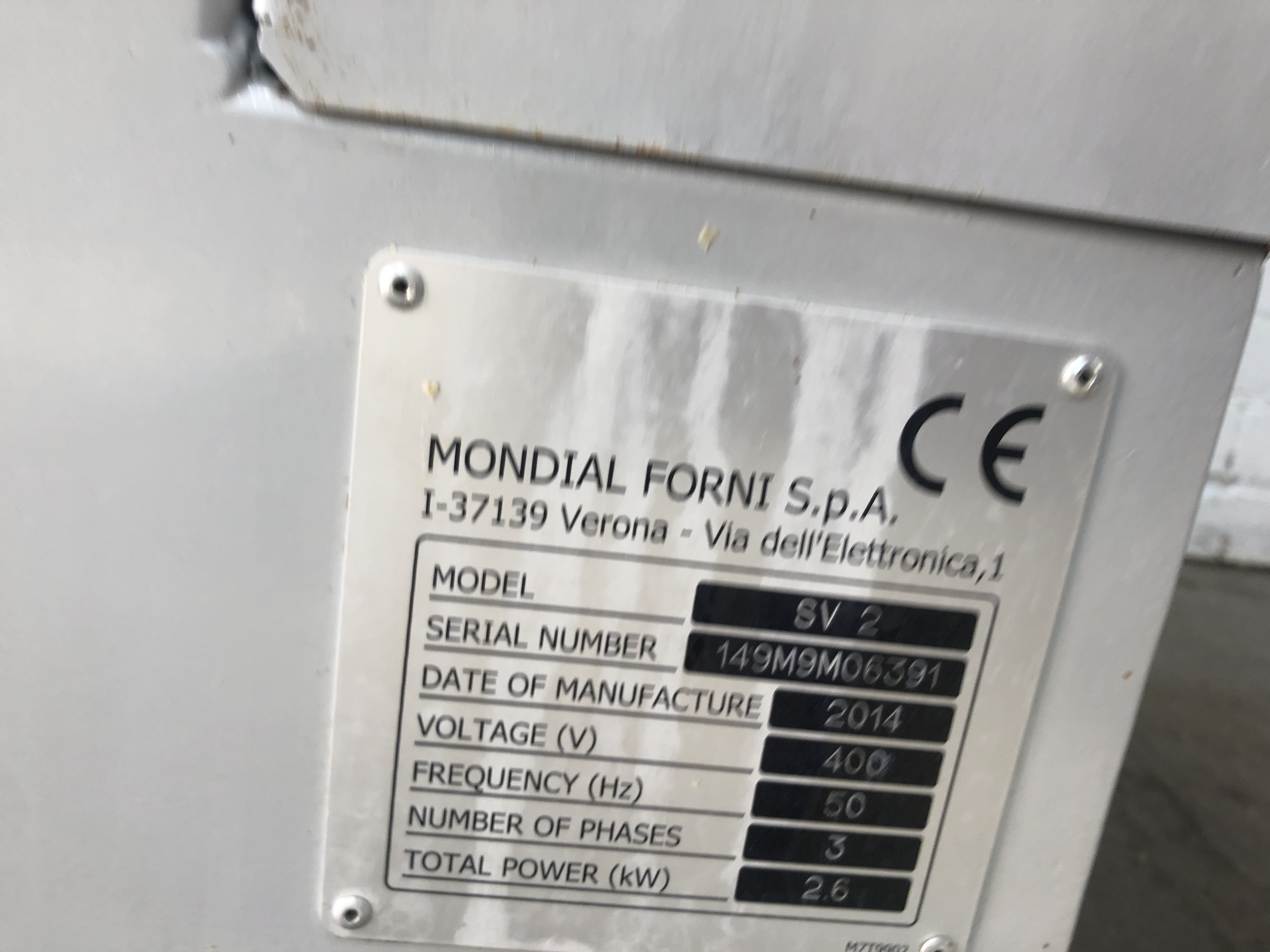 Used Mondial Forni SV2 Volumetric Dough Divider 260g - 1050g Weight Range