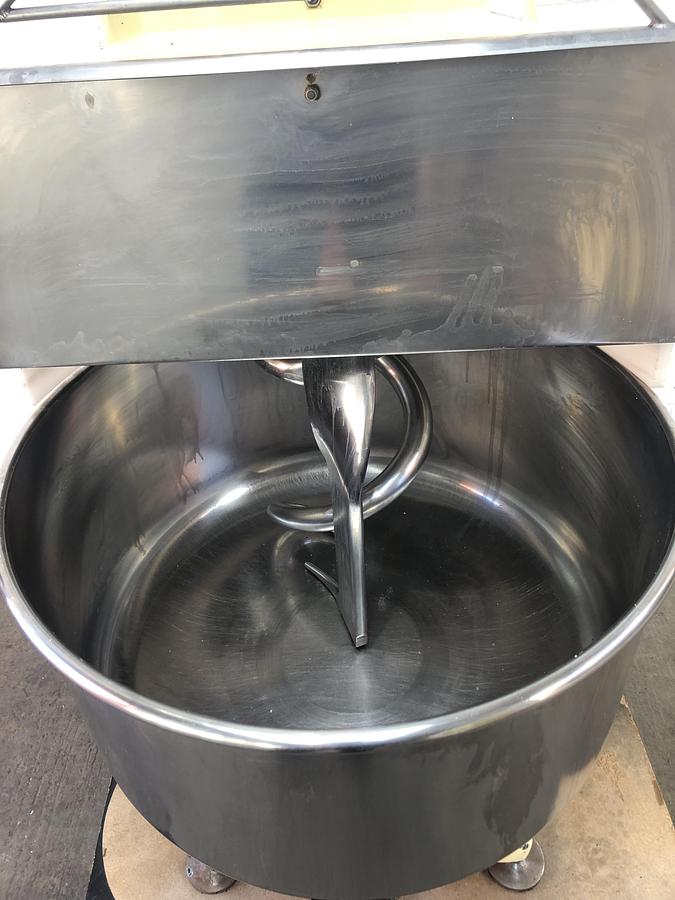 Used Kemper SP75, 120kg (dough capacity) Spiral Mixer, 2 speed, 2 timers
