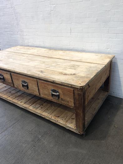 Used Wooden Bakers Table