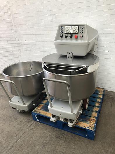 Used Kemper ST75A, 120kg (dough capacity) Spiral Mixer, 2 speed, 2 timers, supplied with 2 bowls