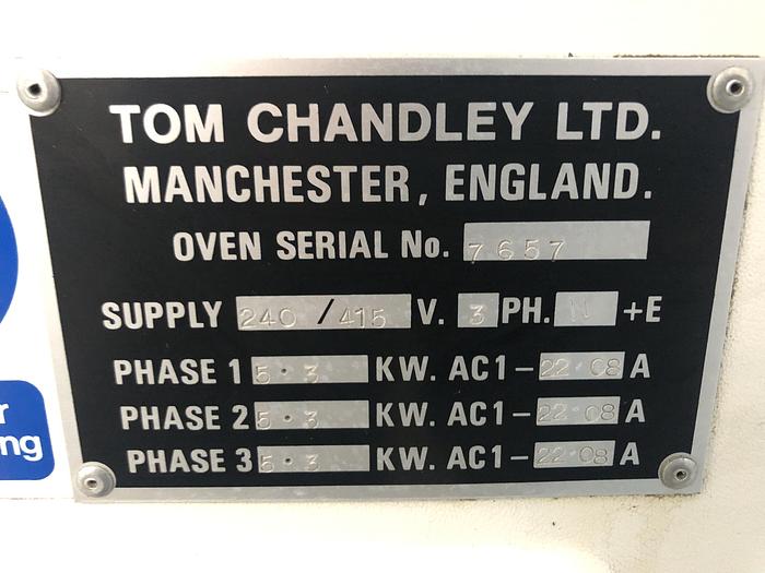Used Tom Chandley 3 Deck 6 Trays Mk 4 controls Deck Oven