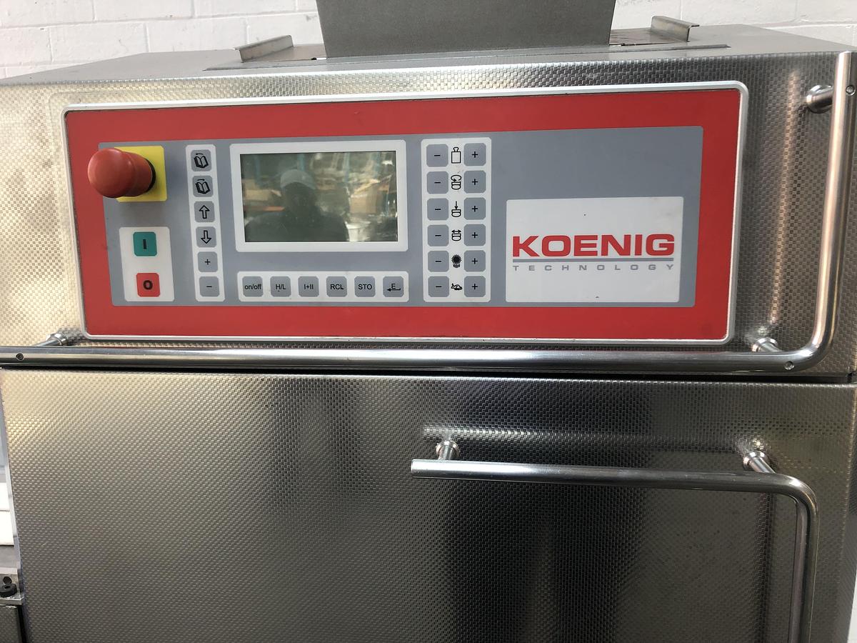 Used Konig Mini Rex 4000, 2 pocket roll plant with forming station, fully refurbished with new belts