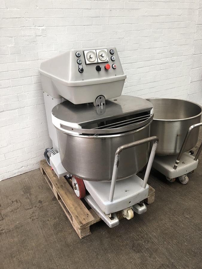 Used Kemper ST75A, 120kg (dough capacity) Spiral Mixer, 2 speed, 2 timers, supplied with 2 bowls