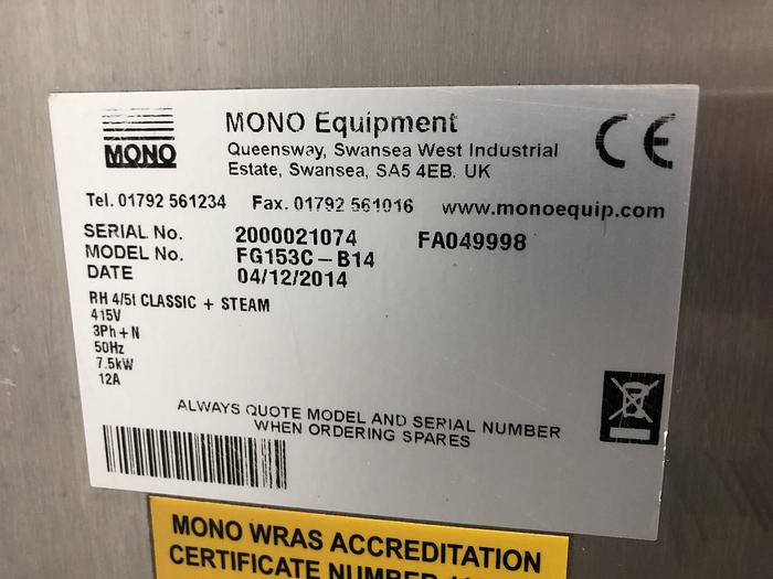 Used Mono BX Classic Double 40cm x 60cm 5 Tray Bake Off Ovens