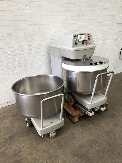 Used Kemper ST75A, 120kg (dough capacity) Spiral Mixer, 2 speed, 2 timers, supplied with 2 bowls