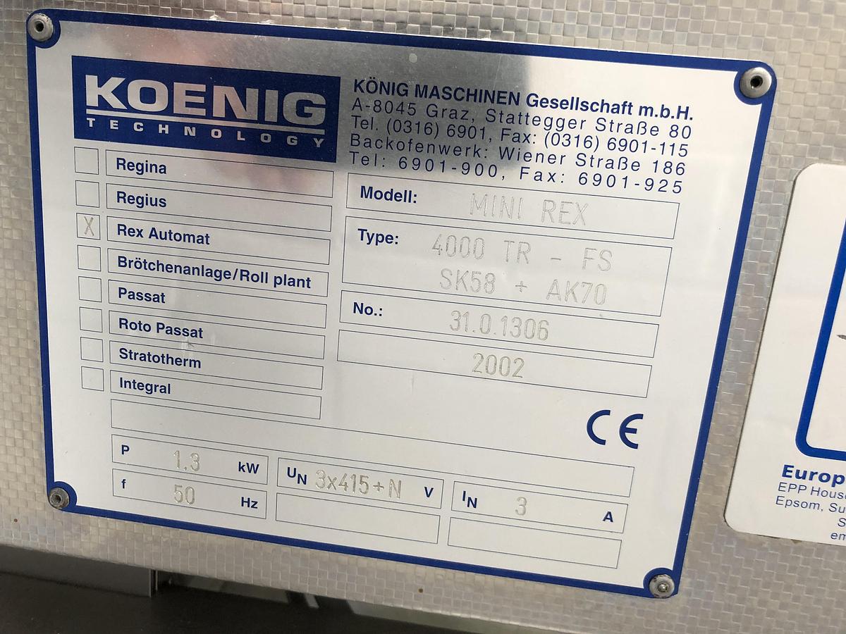 Refurbished 2002 Konig Mini Rex 4000