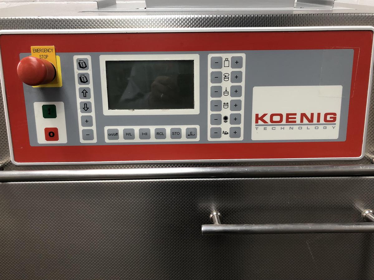 Used Konig Mini Rex 4000, 2 pocket roll plant with forming station, fully refurbished with new belts