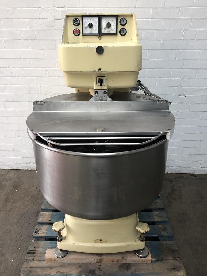 Used Kemper SP75, 120kg (dough capacity) Spiral Mixer, 2 speed, 2 timers