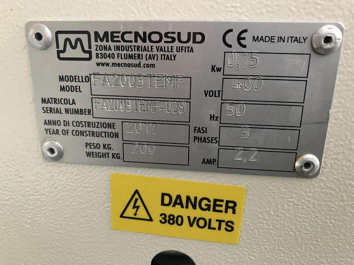 Used Mecnosud 30" Long French Stick/ Baguette Molder on Stand