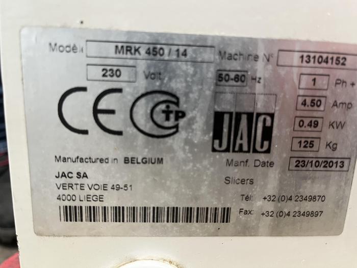 Used JAC Pico Matic 14mm Bread Slicer