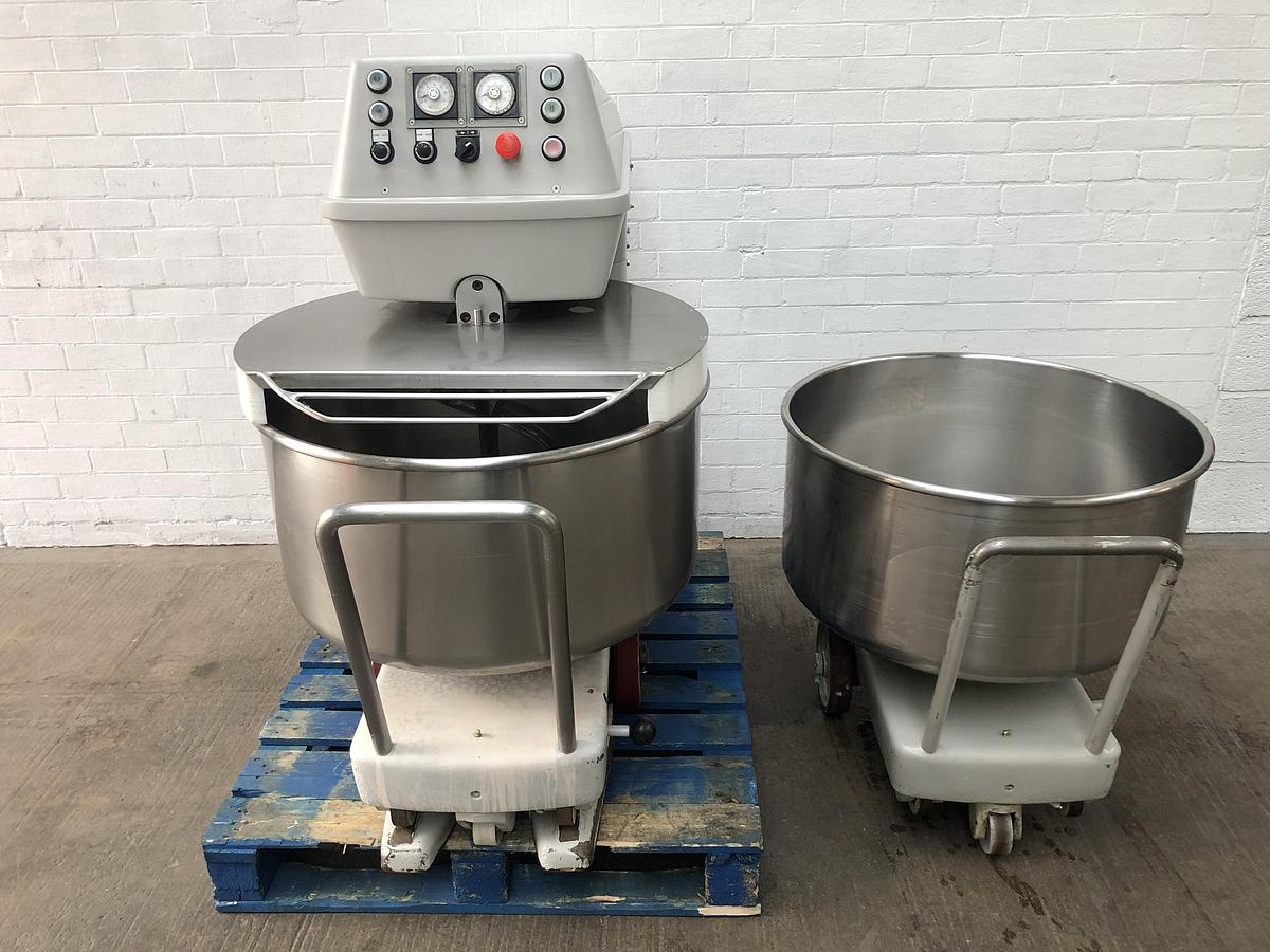 Used Kemper ST75A, 120kg (dough capacity) Spiral Mixer, 2 speed, 2 timers, supplied with 2 bowls