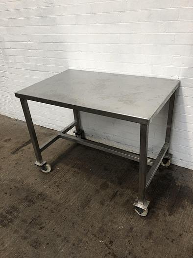 Used Stainless Steel Table 115cm x 73cm
